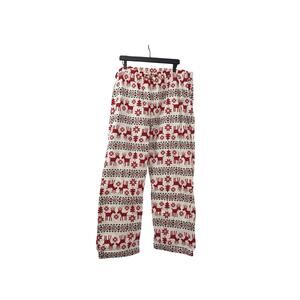 Hanna Andersson Pajama Pants Womens XXL Christmas Reindeers Flannel Drawstring